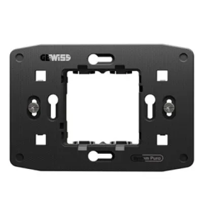 Suport de Fixare Gewiss System Pura GWC25802, 2 Module Centrale, cu Suruburi Incluse