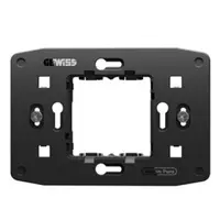 Suport de Fixare Gewiss System Pura GWC25802, 2 Module Centrale, cu Suruburi Incluse
