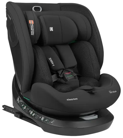 Scaun auto KikkaBoo - i-Hike, 360°, i-Size, с IsoFix, 40-150 cm, Black