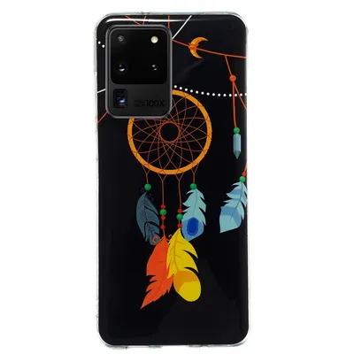 Husa silicon Compatibila cu Samsung S20 Ultra model Feather Dreamcatcher, Silicon, TPU Multicolor Engros