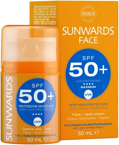 Synchroline Sunwards Cremă de protecție solară pentru față, SPF50+, 50 ml
