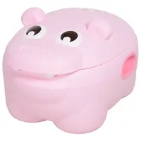 HOMCOM Olita pentru Copii de la 6 Luni Antialunecare Hipopotam Roz 40 x 30 x 23cm | Aosom Romania