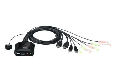 Switch KVM USB 4K HDMI 2 porturi, ATEN CS22H