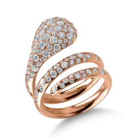 Inel din aur roz cu diamante de 1.8ct