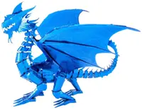 Model metalic de asamblat Metal Earth: Premium Series - Blue Dragon