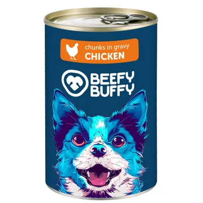Conserva pentru caini Beefy Buffy cu pui 415 gr