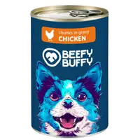 Conserva pentru caini Beefy Buffy cu pui 415 gr