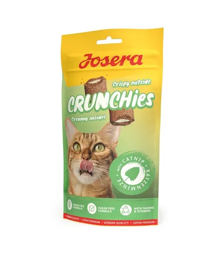 JOSERA Crunchies with Catnip 60 g snack crocant pentru pisici, fara cereale
