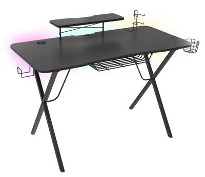 Birou gaming Genesis - Holm 300, negru