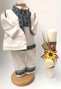 Set Traditional Botez - Costumas baiat Lumanare baiat Ludovic