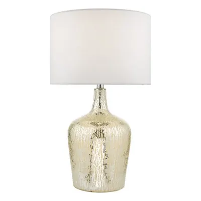 Veioza Lolek Dual Light Table Lamp Clear/Silver Glass With Shade