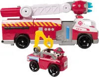Set de joacă Spin Master Paw Patrol - Mașina de pompieri a lui Marshall cu reîncărcare rapidă