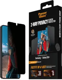 PanzerGlass sticlă protector – 2-Way Privacy cu FASTFIT IN-A-BOX, Galaxy S26 Plus