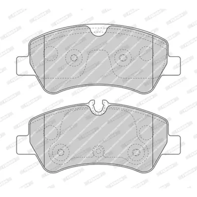 Set placute frana, frana disc FERODO FVR5075