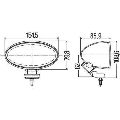 Far faza lunga HELLA 1FA 007 891-061