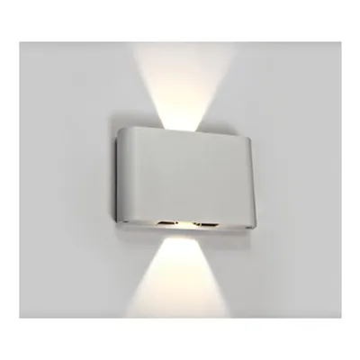 Sena LED, 2x6W, 2x400lm, 3000K, 230V, IP54, alb