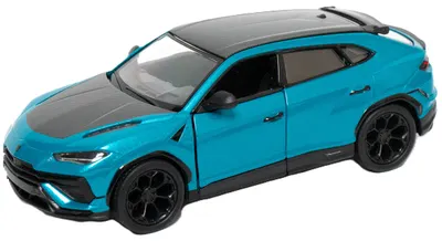 Mașinuță metalică Kinsmart - Lamborghini Urus Performante, 1:36, albastru