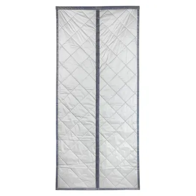 Draperie gri/argintie termoizolantă 90x200 cm cu prindere la ușă – Maximex