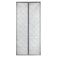 Draperie gri/argintie termoizolantă 90x200 cm cu prindere la ușă – Maximex