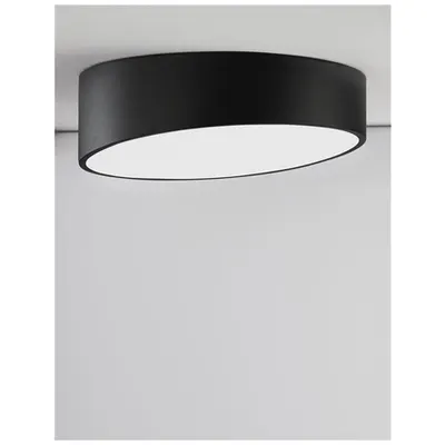 Plafoniera MAGGIO Nisipiu Negru Aluminiu Mat Alb Acrylic Diffuser LED 30 Wat 230 Volt 2280Lm 3000K IP20