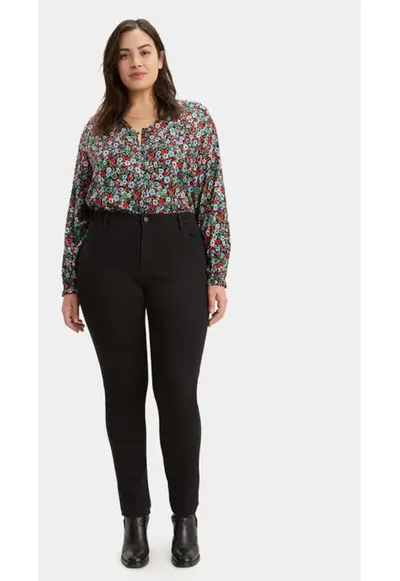 Blugi dama - 303866006 - Bumbac/Poliester - Negru - Negru