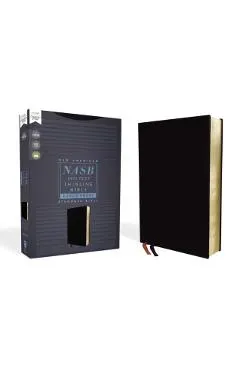 Nasb, Thinline Bible, Large Print, Bonded Leather, Black, Red Letter Edition, 1995 Text, Comfort Print