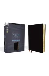 Nasb, Thinline Bible, Large Print, Bonded Leather, Black, Red Letter Edition, 1995 Text, Comfort Print