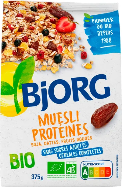 Musli proteic organic, 375 g, Bjorg