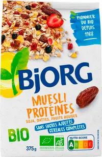 Musli proteic organic, 375 g, Bjorg