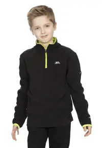 Bluza de trening din fleece cu fenta cu fermoar Etto - Negru