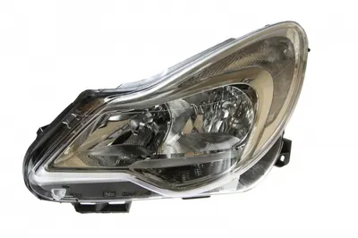 Far Stanga (H1 H7, electric, cu motor, halogen, culoare interior cromat, culoare semnalizator: transparent) potrivit OPEL CORSA D
