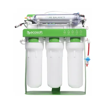 Purificator cu osmoza inversa cu pompa booster si cadru metalic Ecosoft P URE Balance