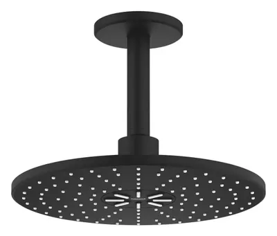 Dus fix Grohe SmartActive 310, 22124KF0, montare pe tavan, 310 mm, 2 functii, necesita valva, Negru mat