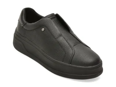 Pantofi sport GEOX negri, D65WVE, din piele naturala