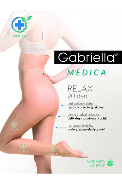 Dres Medica Relax, Gabriella, 20 den (Marime dres: 2, Culoare: Neutro (Natural))