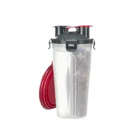 Recipient de apa hrana din plastic 2 x 0,5 L 11 x 23 cm