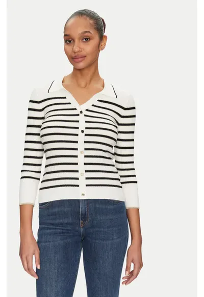 Cardigan dama - 305253101 - Viscoza/Poliamida - Alb - Alb