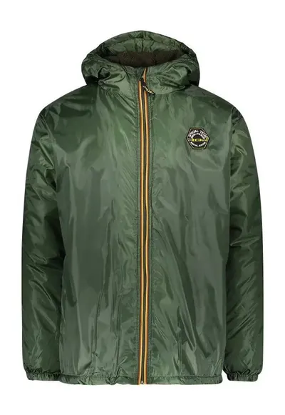 Jacheta barbati primavara - verde - poliester - cu gluga - captusita - Verde