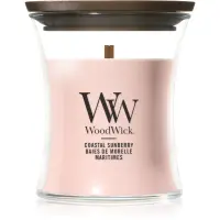 Woodwick Coastal Sunberry lumânare parfumată cu fitil din lemn 85 g