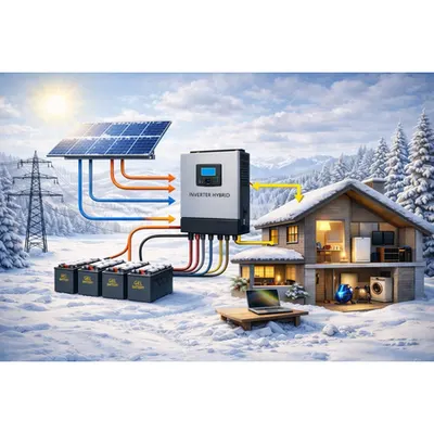 Sistem solar Off-Grid economic 5.2kW Must cu 10 Panouri 495W si 4 Acumulatori Gel mentenanta redusa