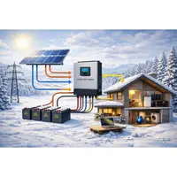Sistem solar Off-Grid economic 5.2kW Must cu 10 Panouri 495W si 4 Acumulatori Gel mentenanta redusa