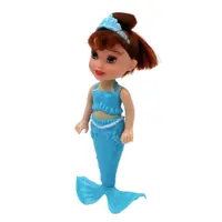 Papusa sirena albastra 18 cm