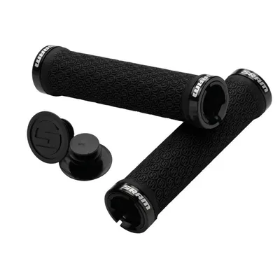Sram Grips Locking W/double Clamps & End Plugs Black