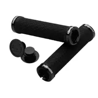 Sram Grips Locking W/double Clamps & End Plugs Black