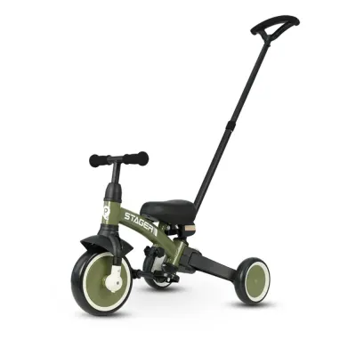 Tricicleta evolutiva pliabila, Qplay Stager, Verde