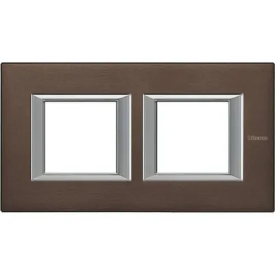 Rama dreptunghiulara Axolute aluminiu anodizat 2+2 module orizontal - Bronz