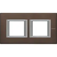 Rama dreptunghiulara Axolute aluminiu anodizat 2+2 module orizontal - Bronz