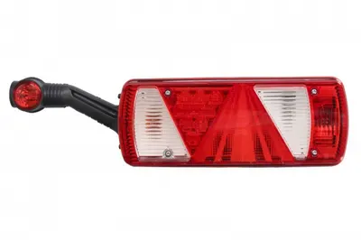 Stop spate stanga ECOPOINT II (LED P21W PY21W R10W T4W, 24V, cu intermitent, cu far de ceata, marsarier, cu stop, lumina de parcare, reflector triunghiular, cu lampa cu brat prelungitor, conector: ASS