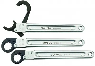 Cheie fixa cu clichet deschisa 19mm, Toptul