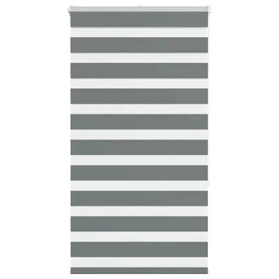 vidaXL Jaluzea tip zebra gri închis lățime țesătură 80,9 cm poliester